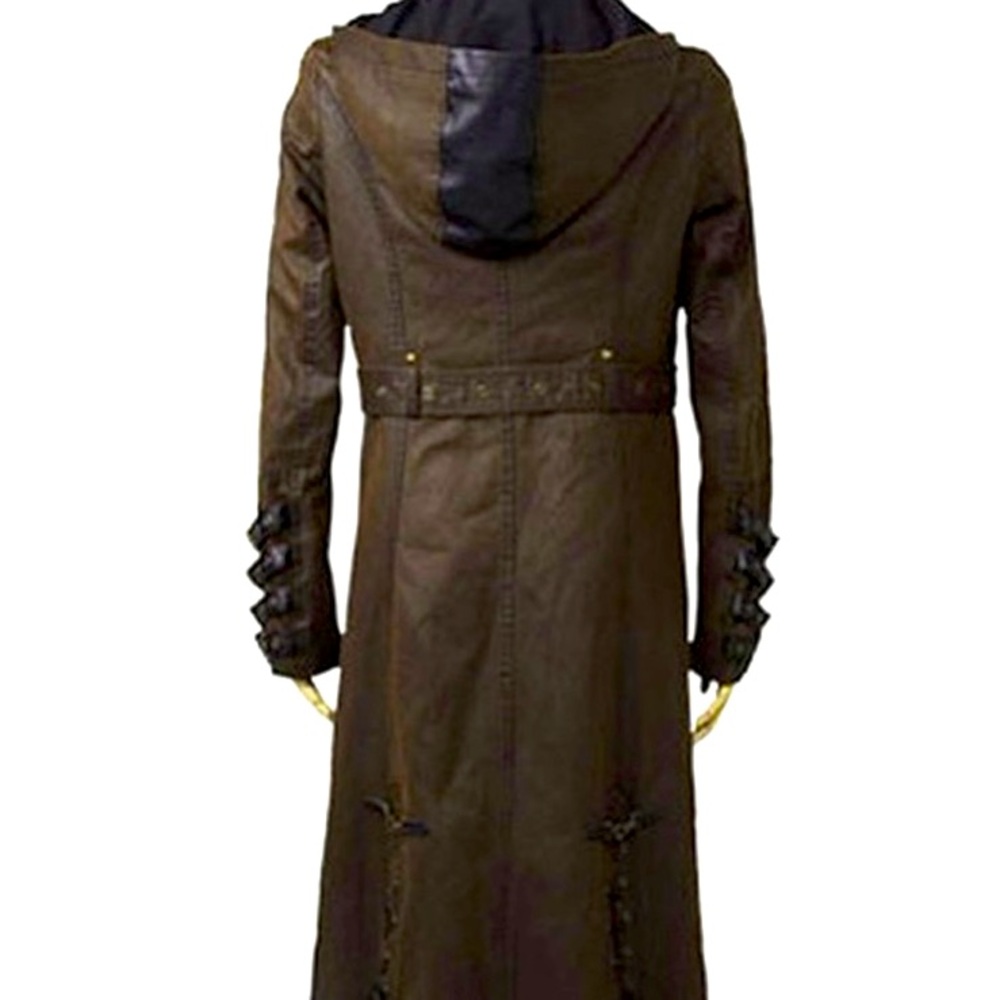 Punk Rave Hooded Long Coat - Picture 4 of 9